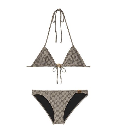 gucci swimsuit sizing|Gucci bikini brown.